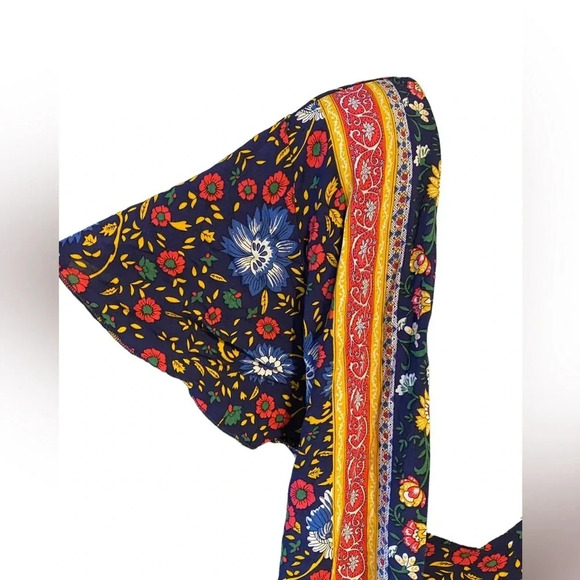 NWT True Wrap Maxi Dress Floral Bohemian - Picture 6 of 10